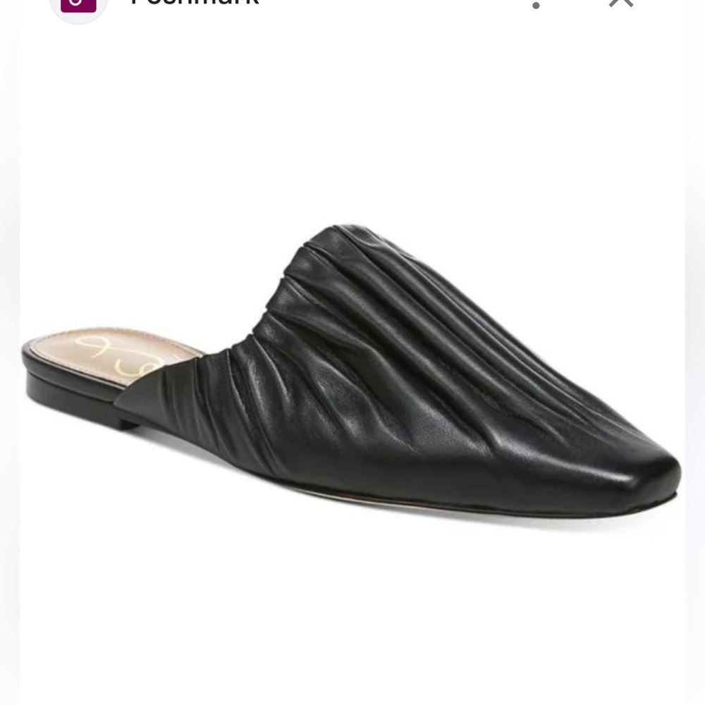 NWT Sam Edelman Cecilia Black Leather Mules